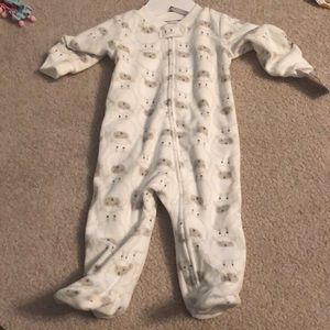 Carters fleece footie 6m